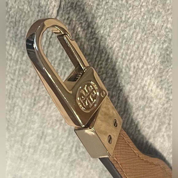 NEW Tory Burch Replacement Brown Leather Bag Purse Strap With Gold Hardware - Picture 10 of 12